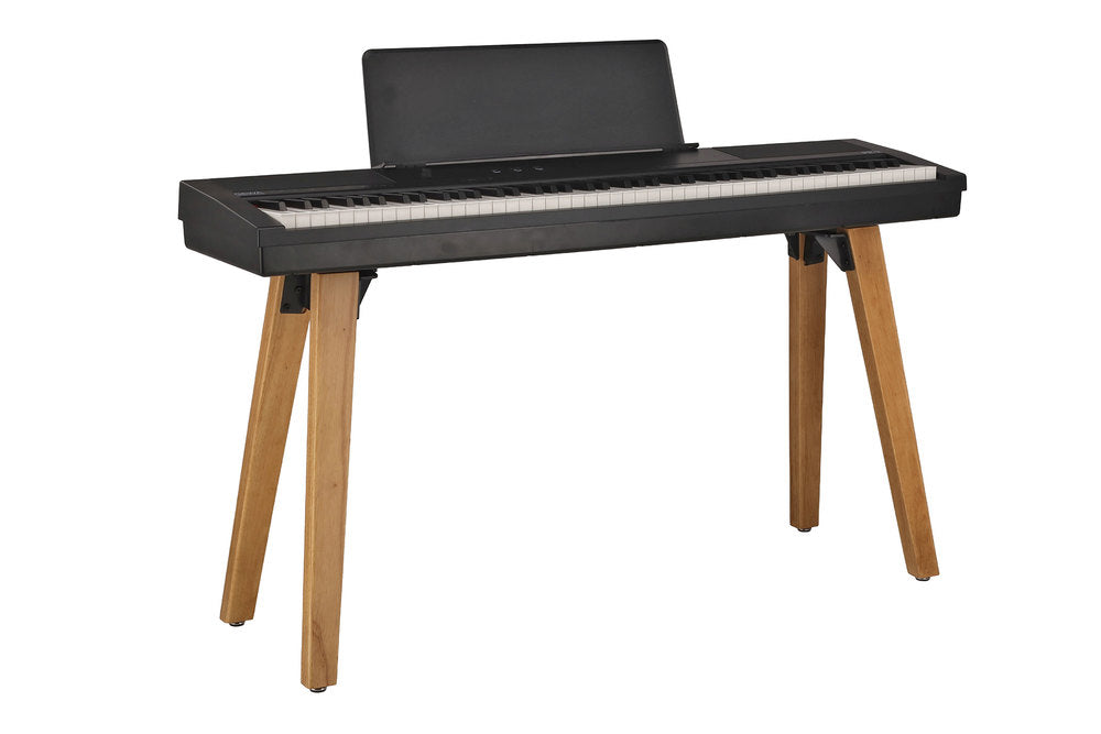 GEWA soporte para Portable Piano PP-2 y PP-3, patas de madera en negro mate