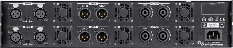 BST Amplificador Digital de 4 Canales