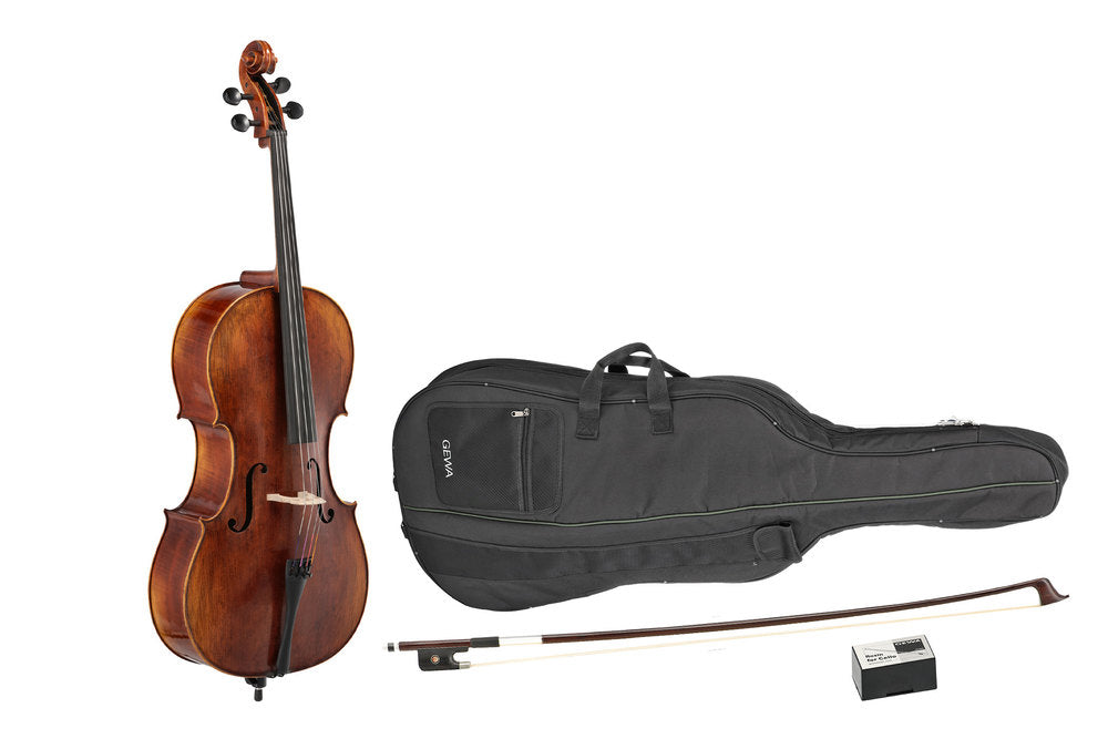 GEWA Sonata Europa Deluxe violonchelo 4/4, ajustado, arco de massaranduba, funda