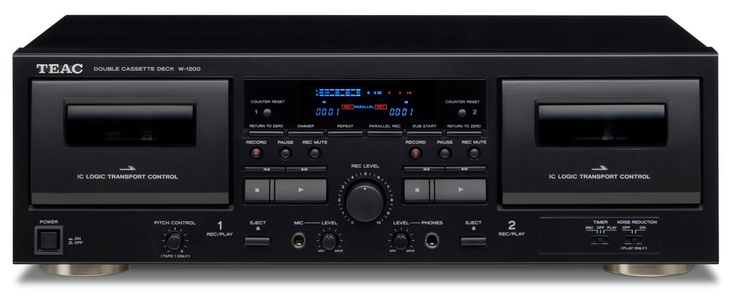 TEAC W-1200 Reproductor de Cassettes Doble (Negro)