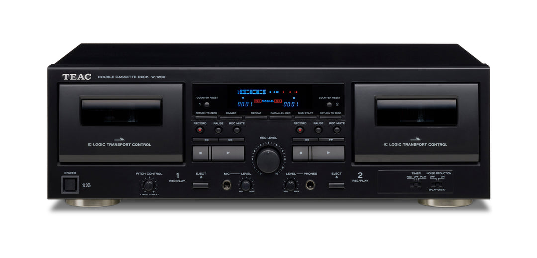 TEAC W-1200 Reproductor de Cassettes Doble (Negro)