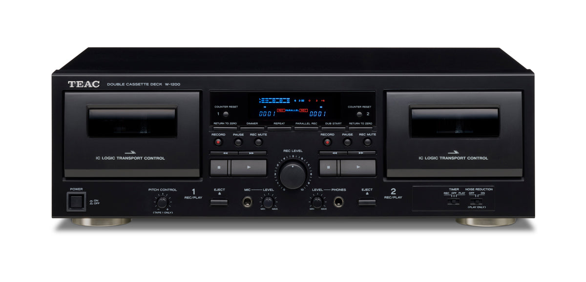 TEAC W-1200 Reproductor de Cassettes Doble (Negro)