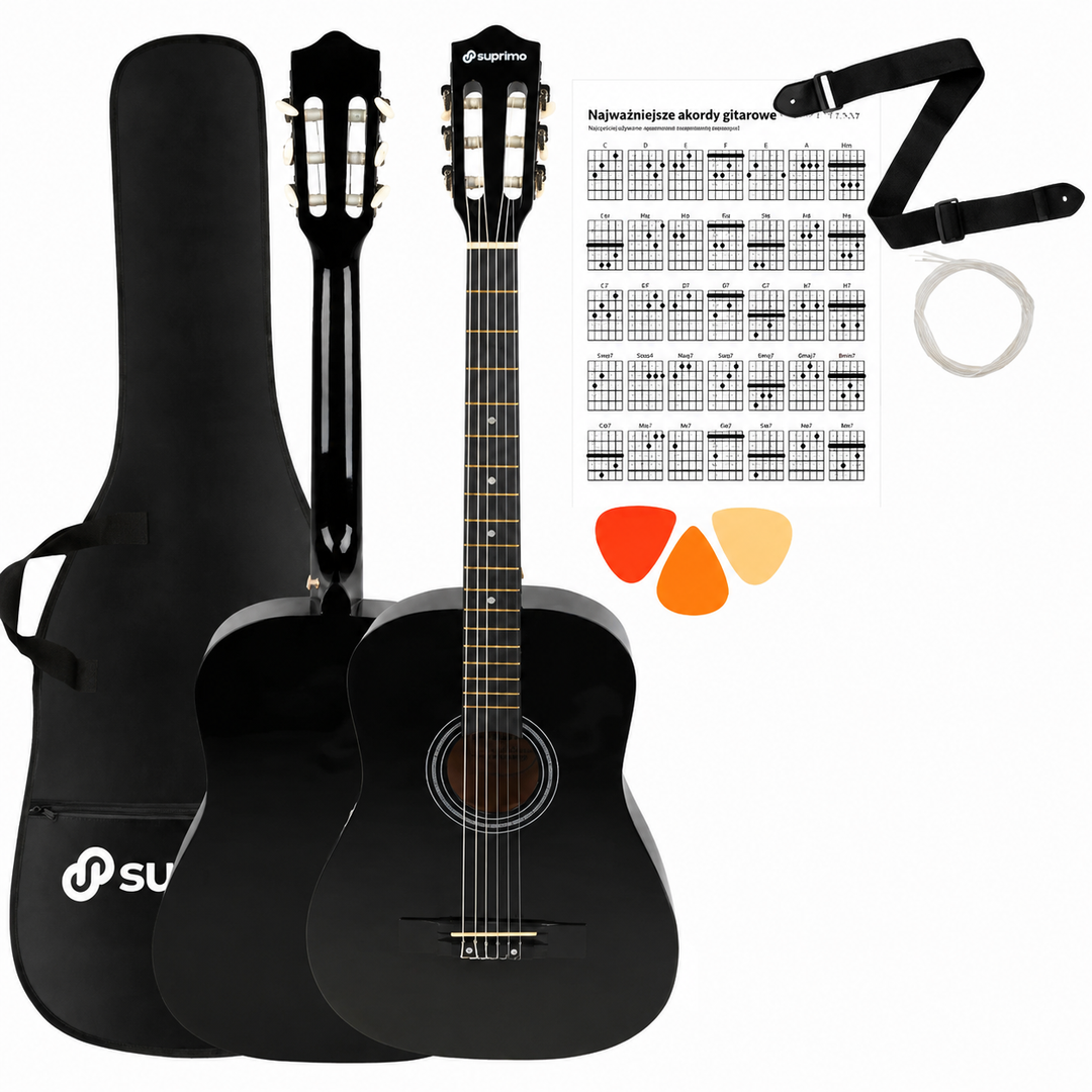 Suprimo CGS2 BK set de guitarras clásico 4/4, negro