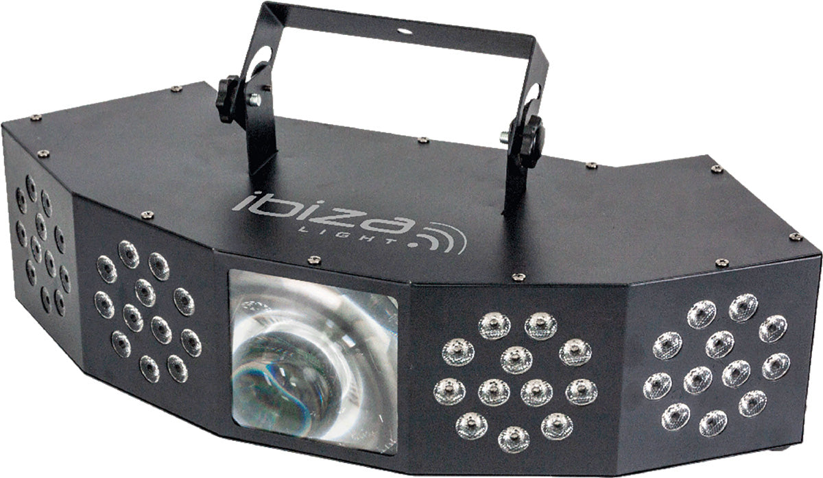 Ibiza Starwash 3-en-1 Luz de discoteca con DMX