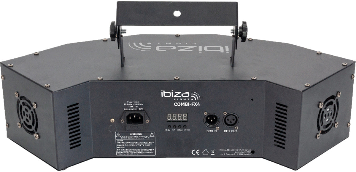 Ibiza Starwash 3-en-1 Luz de discoteca con DMX