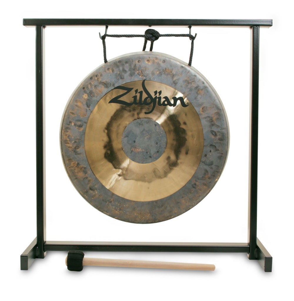 Zildjian Gong tradicional y conjunto de Stand de sobremesa