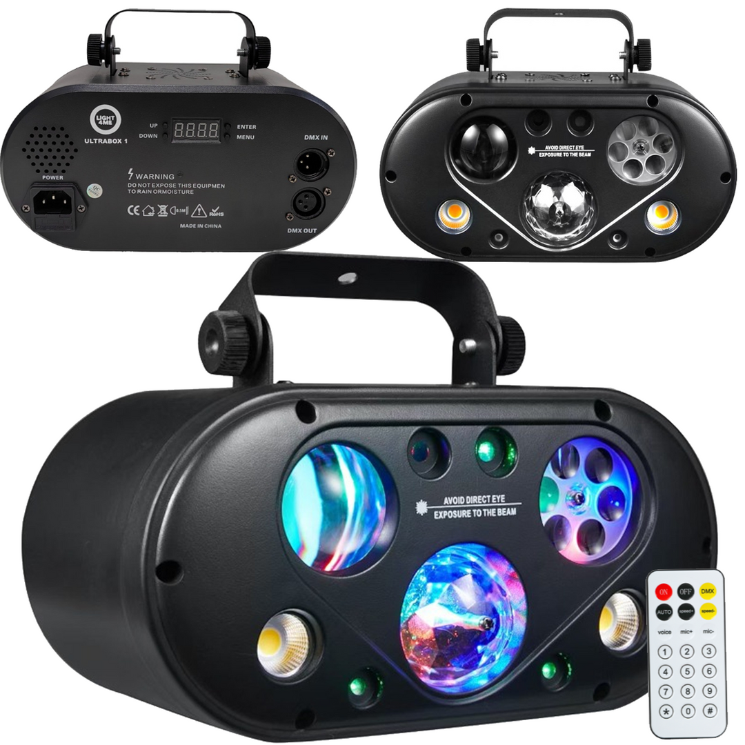Lámpara de efectos múltiples LIGHT4ME ULTRABOX 1 RGBA 6 LED