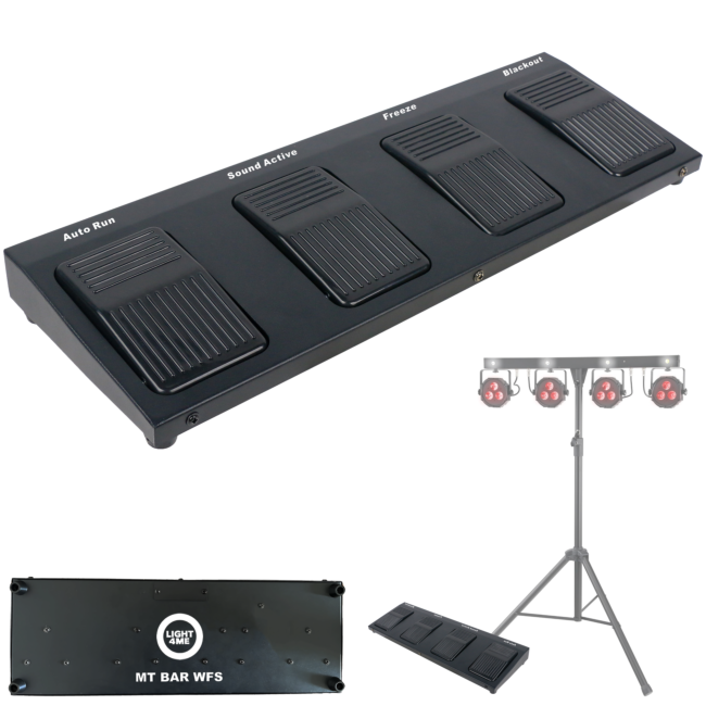 Light4Me MT BAR WFS Control inalámbrico de pedal para conjunto de luces MT BAR 1-3