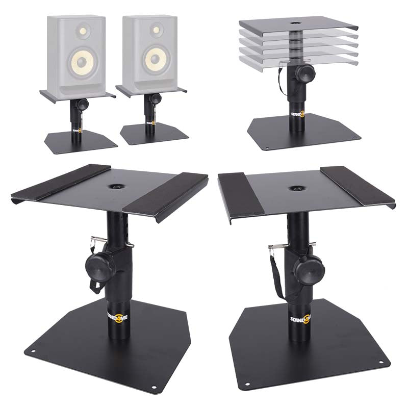Soportes para monitores (2 unidades) Soportes ajustables para monitores de estudio