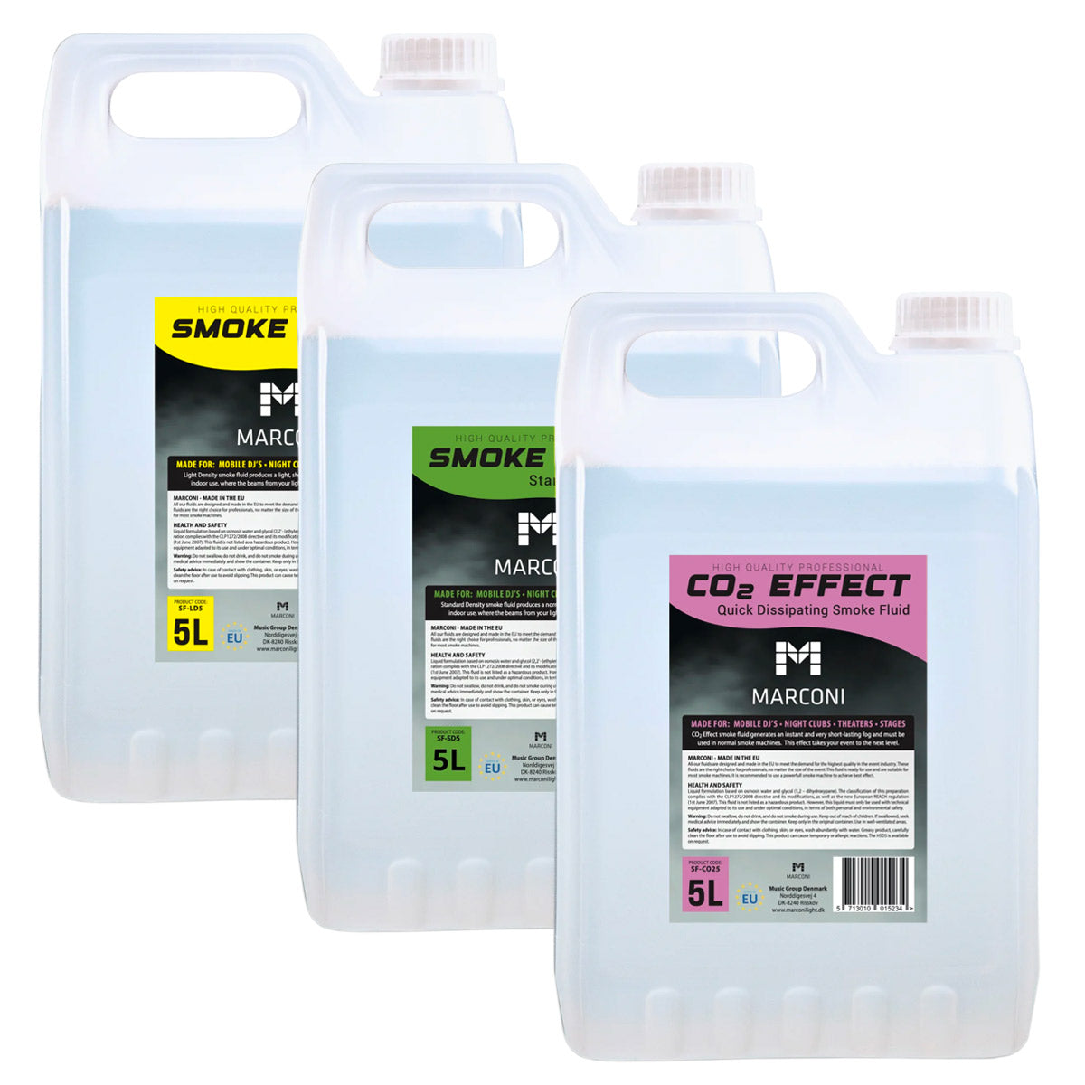 3 x 5L Líquido para humo (Mix Pack)