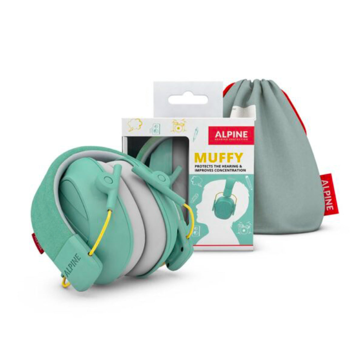 Alpine Muffy Mk2, hearing protection for children - mint green