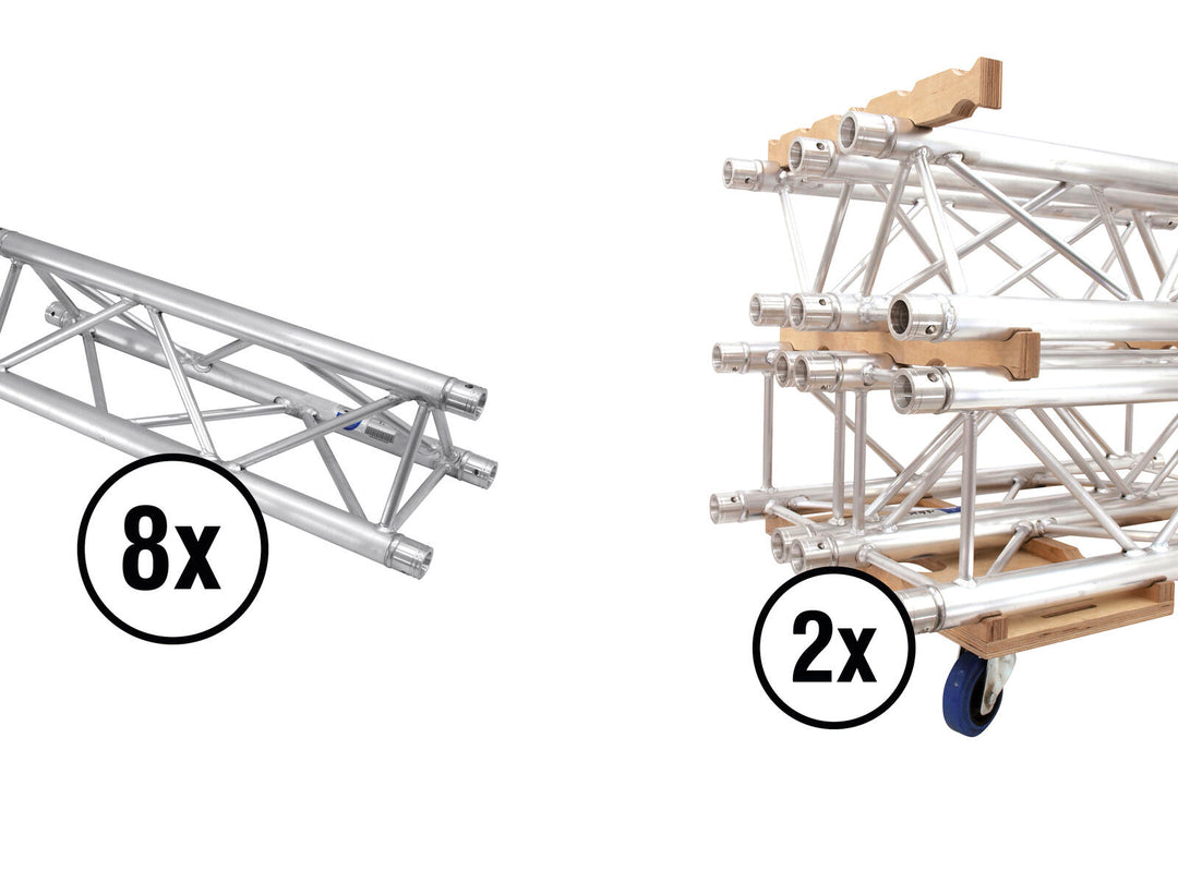 ALUTRUSS Set TRILOCK 6082-2000 + Tabla de transporte para Truss Combi