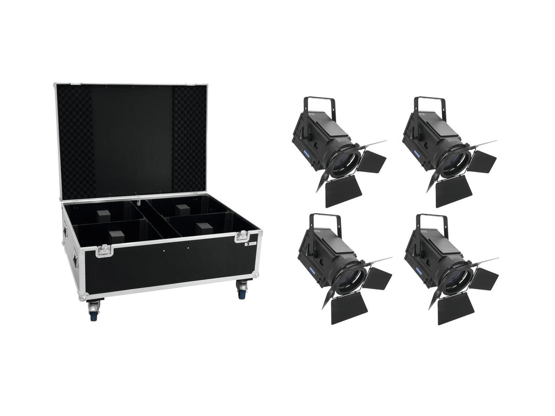 EUROLITE Conjunto 4x LED THA-250F + Estuche