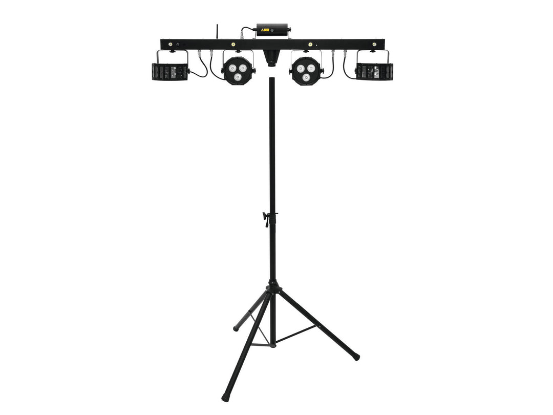 Set EUROLITE LED KLS Laser Bar FX + M-3 Stand para sistema de altavoces