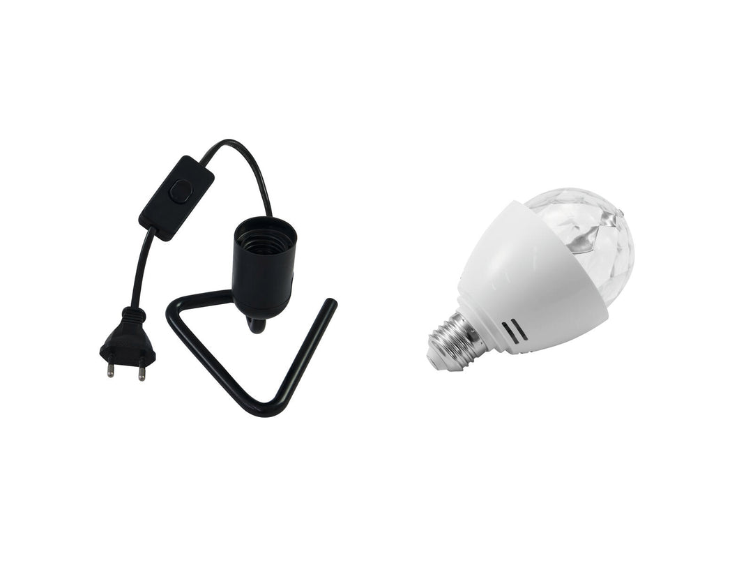 EUROLITE Set LED BC-1 RGB + Base triangular negra
