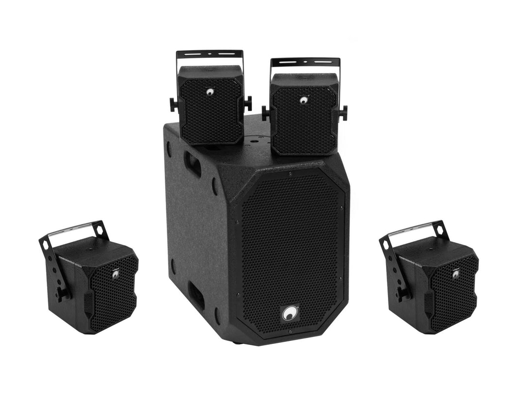 OMNITRONIC conjunto BOB-10A bk + 4x BOB-4 bk