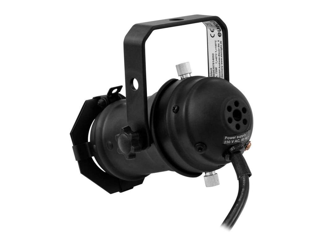 EUROLITE Set PAR-16 Spot GU-10 negro + GU-10 230V LED SMD 7W 3000K