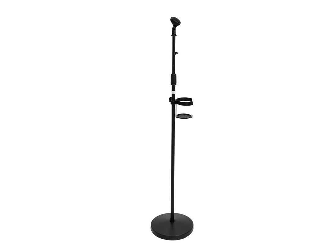 OMNITRONIC Set soporte de micrófono para desinfectante, negro