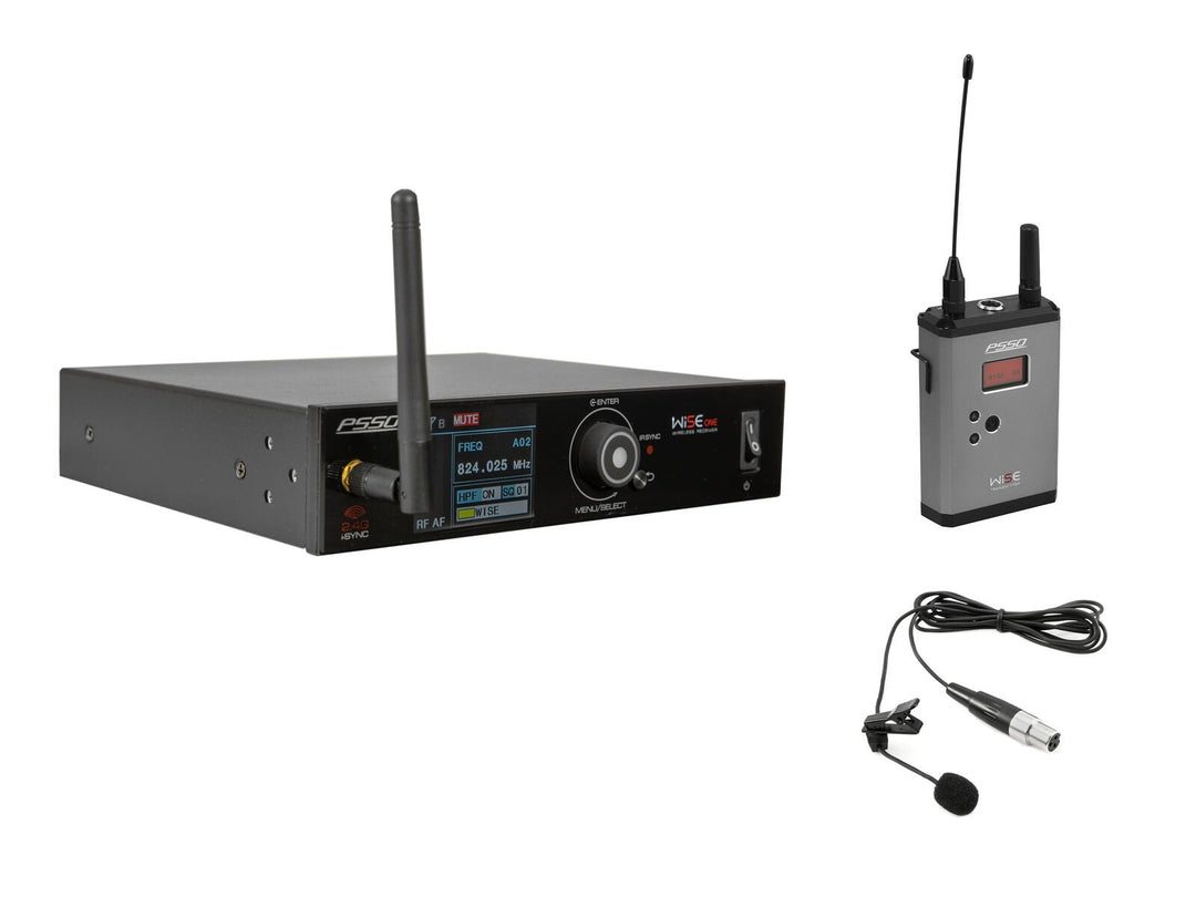 PSSO Set WISE ONE + BP + micrófono de solapa 823-832/863-865MHz