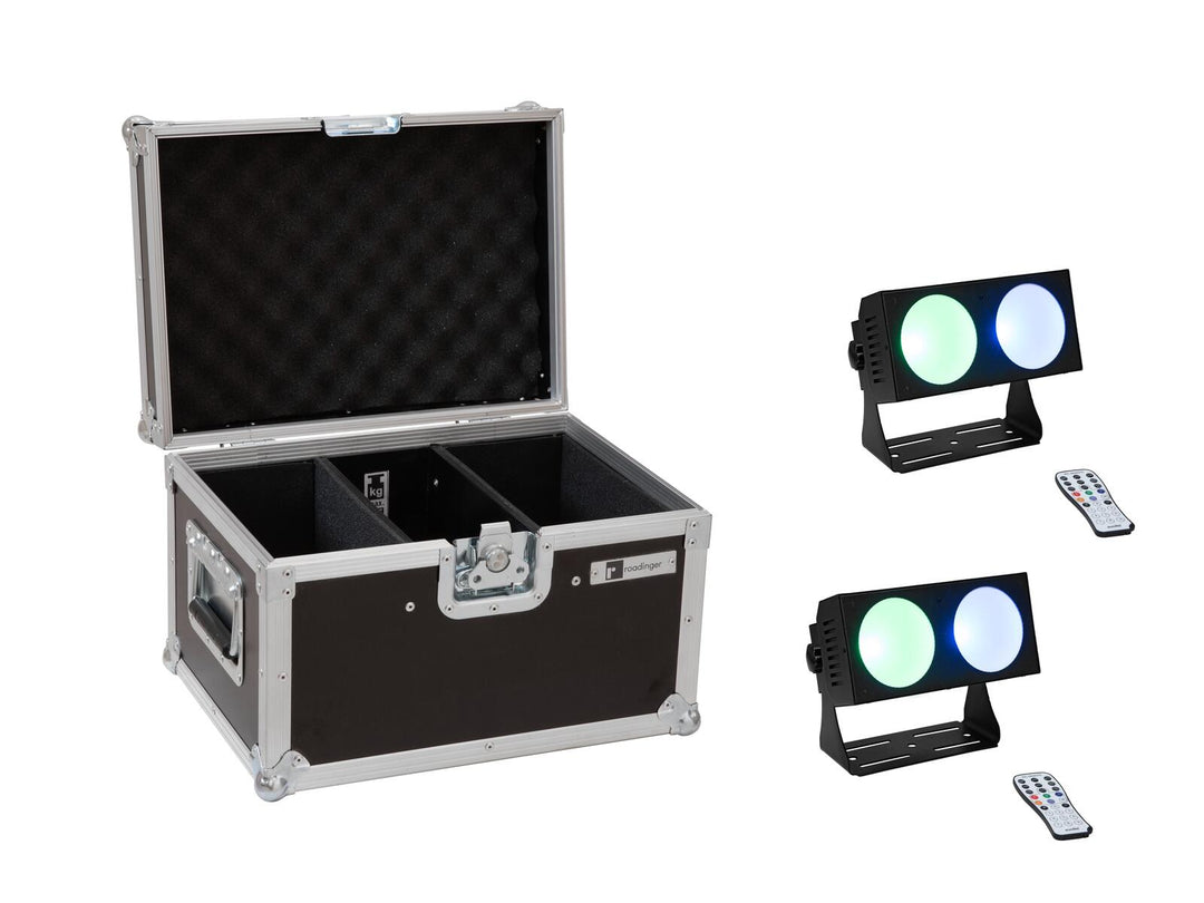 EUROLITE Set 2x LED CBB-2 COB RGB Barra + Estuche