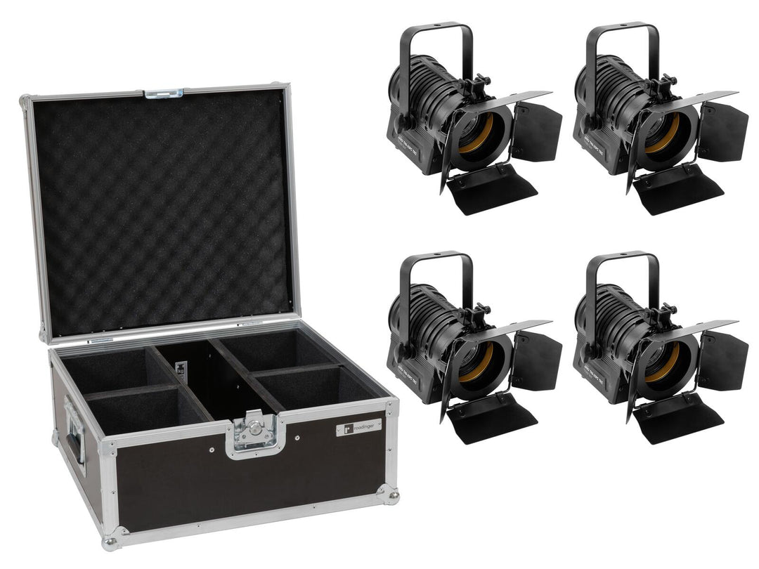 EUROLITE Set 4x AKKU THA-20PC TRC foco teatral bk + Case