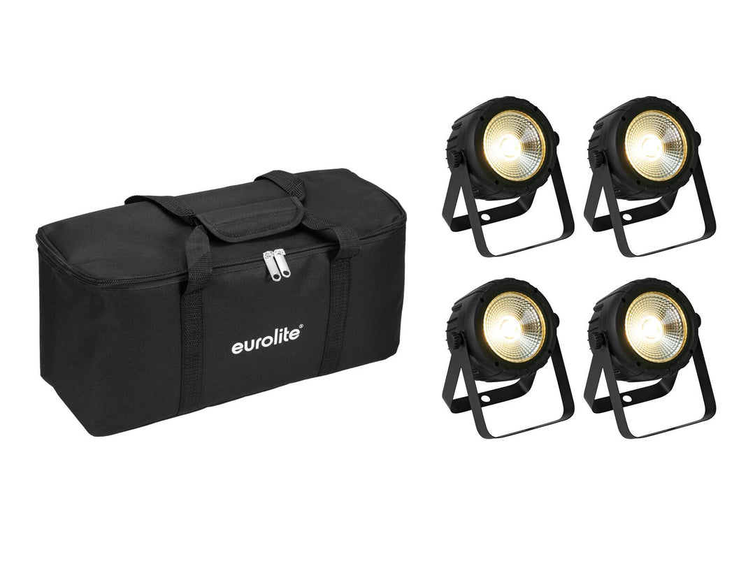 EUROLITE Set 4x LED PARty Spot COB + bolsa blanda