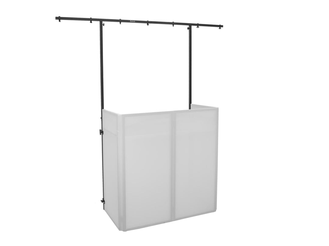 OMNITRONIC Set Soporte móvil compacto para DJ incl. funda + marco de extensión
