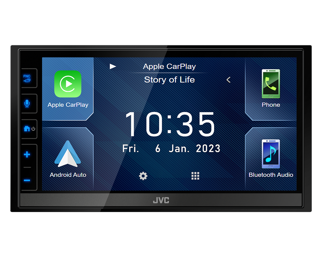 JVC KW-M785DBW Apple inalámbrico Carplay & Android Auto