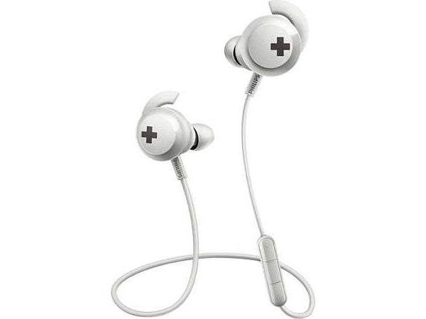 Philips SHB4305W Bluetooth Auriculares Deportivos (Blanco)