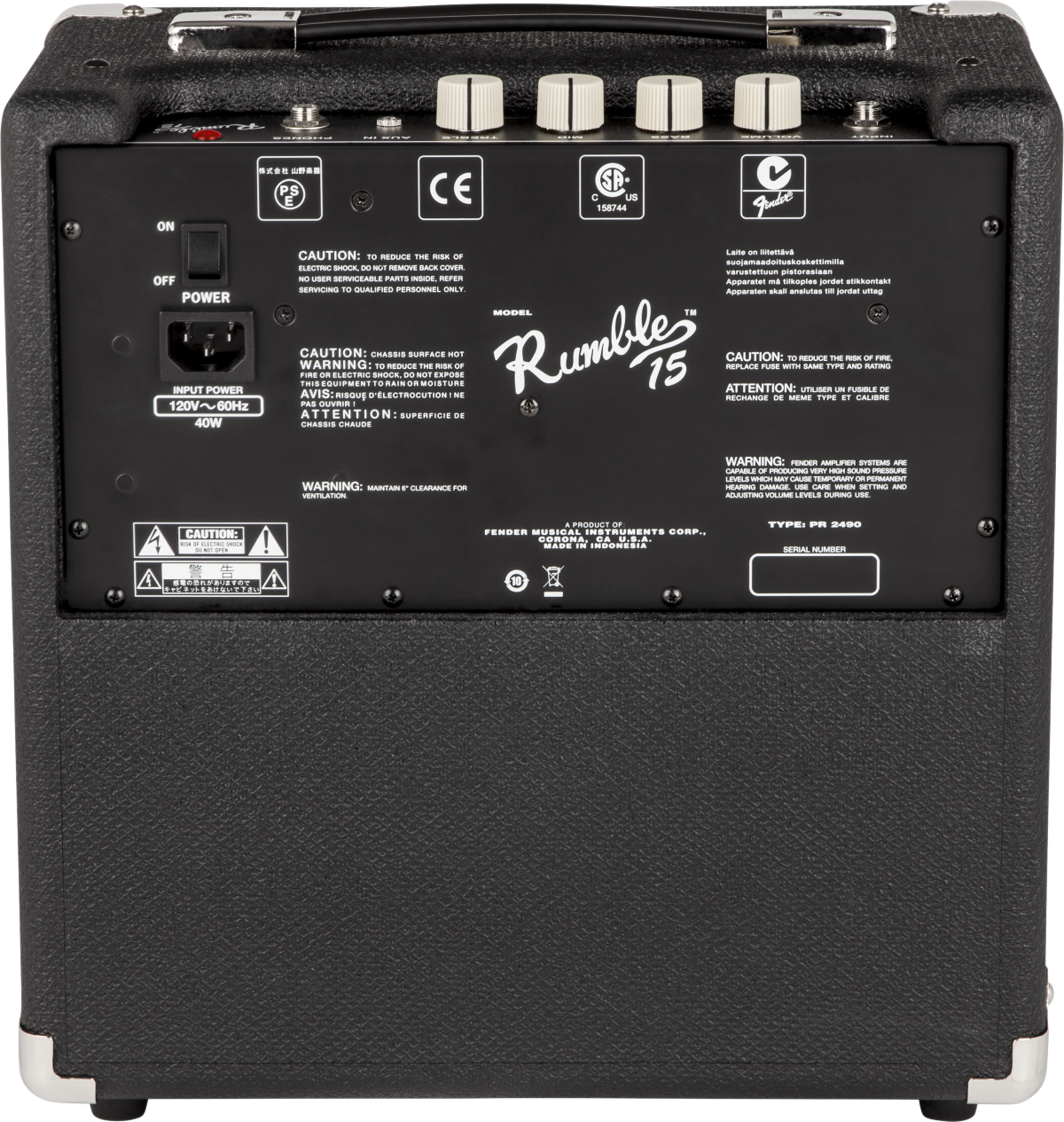 Fender Rumble 15 Amplificador de bajo