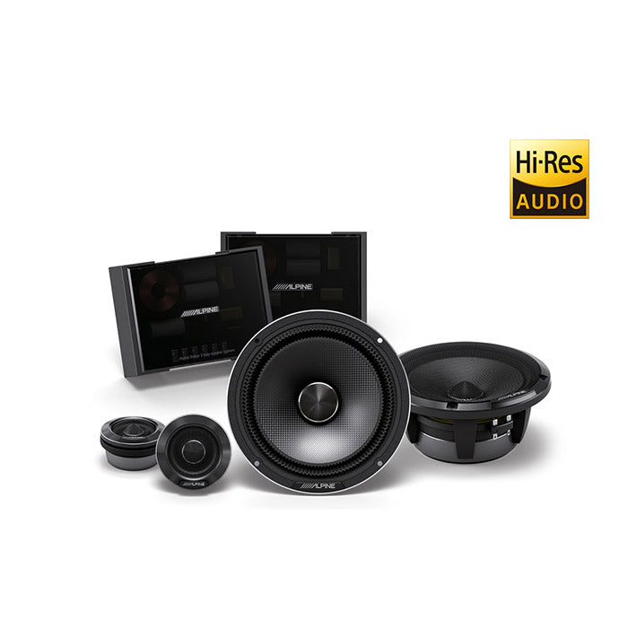 Juego de altavoces de componentes Alpine status HDZ-65C de 6,5", 2 vías