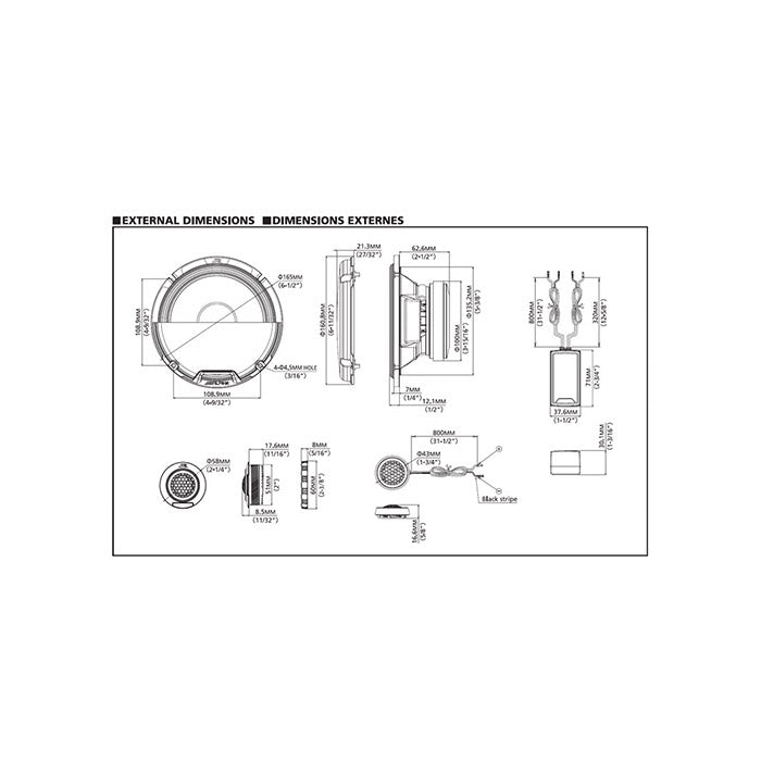 Alpine R2-S65C altavoz de 16.5CM kit de componentes de 2 vías