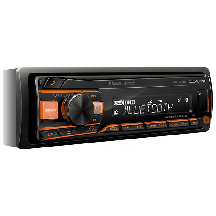 ALPINE UTE-200BT Radio de coche con Bluetooth y USB