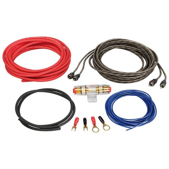 Kit de Cables Amplificador de Coche 2 canales (6mm2)