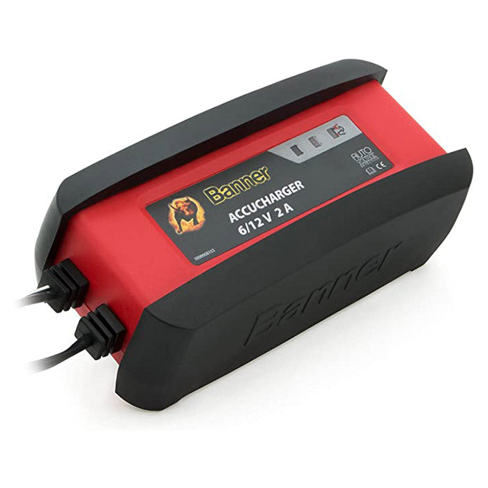 BANNER Cargador de batería 2A/6-12V totalmente automático