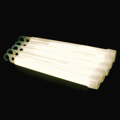 25 barras luminosas 6'' con cuerda (Blanco)