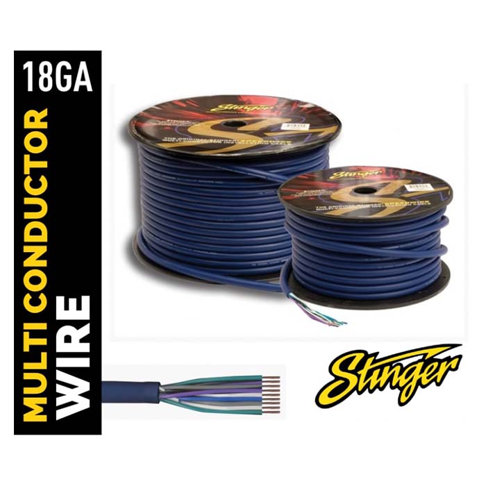 Cable de altavoz Stinger de 9 conductores, rollo de 76,2 m