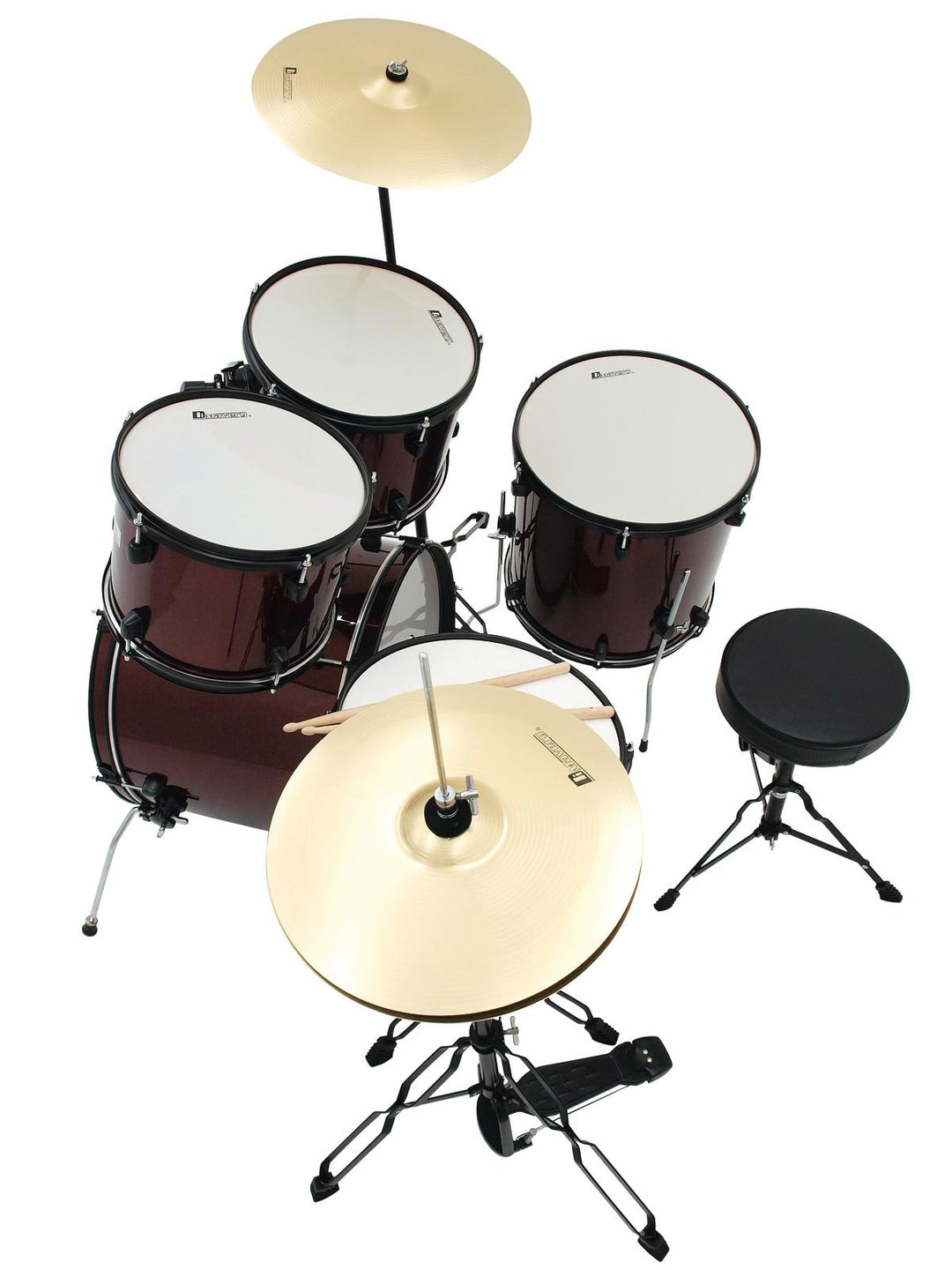 DiMavery DS-200 Set de batería, Rojo