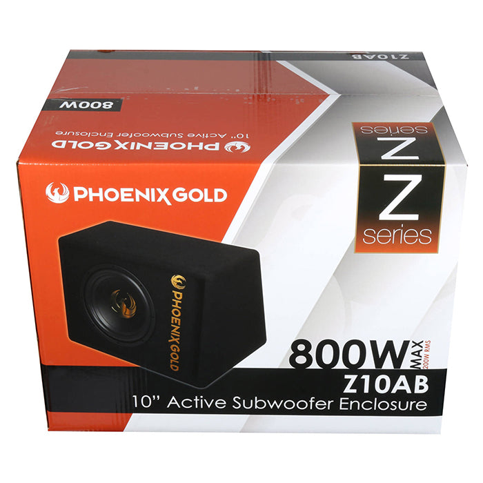 Subwoofer activo Phoenix Gold de 10" con cables y remote