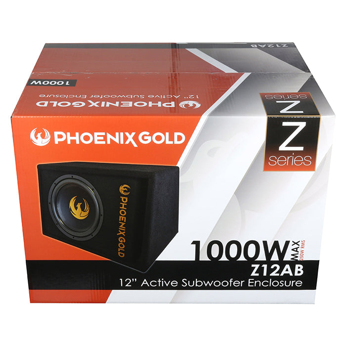 Subwoofer activo Phoenix Gold de 12" con cables y remote