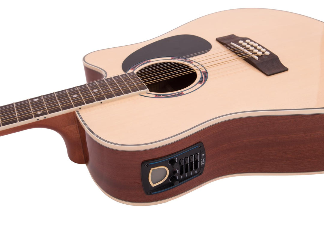 DiMavery DR-612 Guitarra Western 12 cuerdas (Natural)