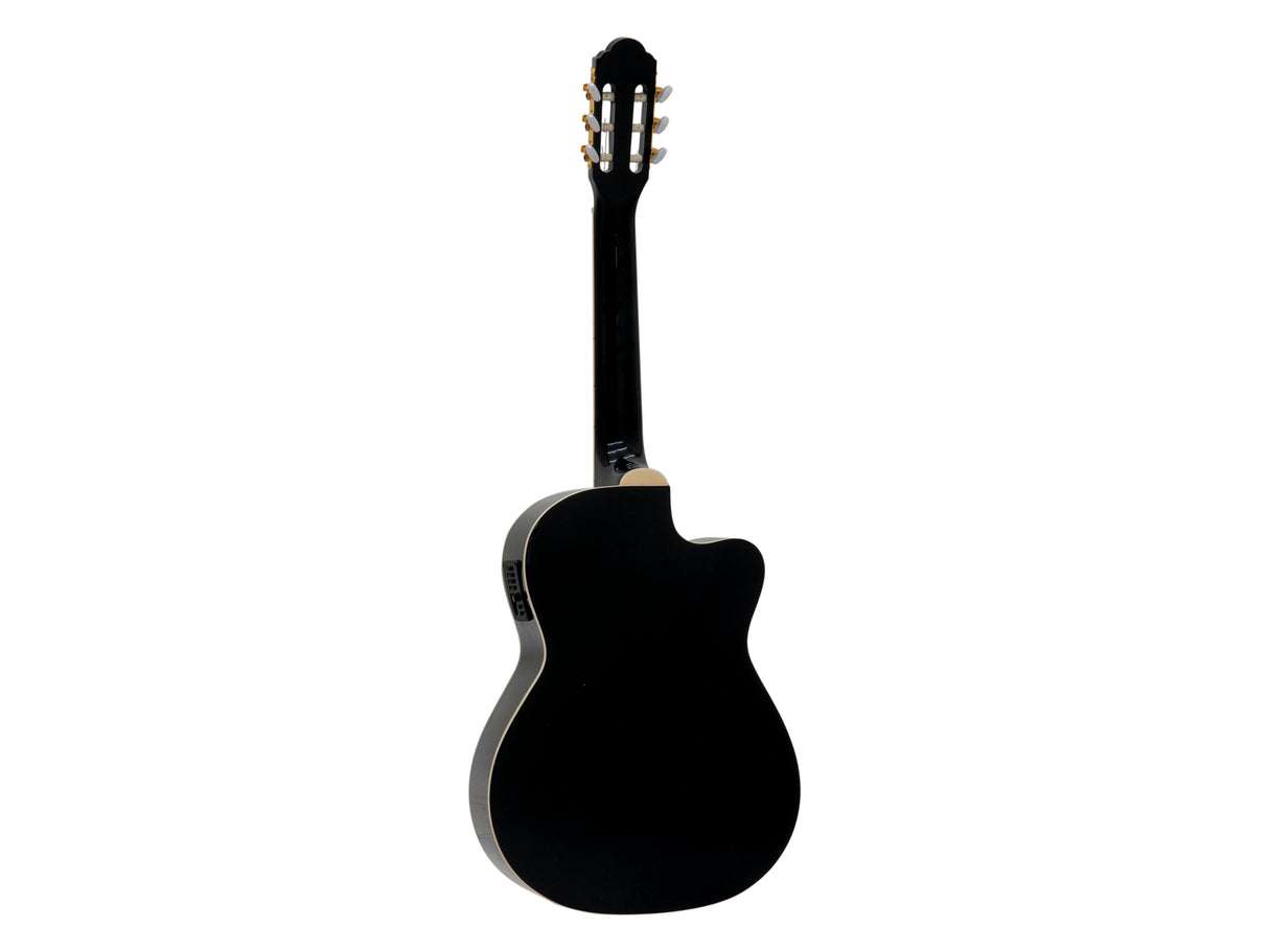 DiMavery CN-600L Classical Guitar, Black