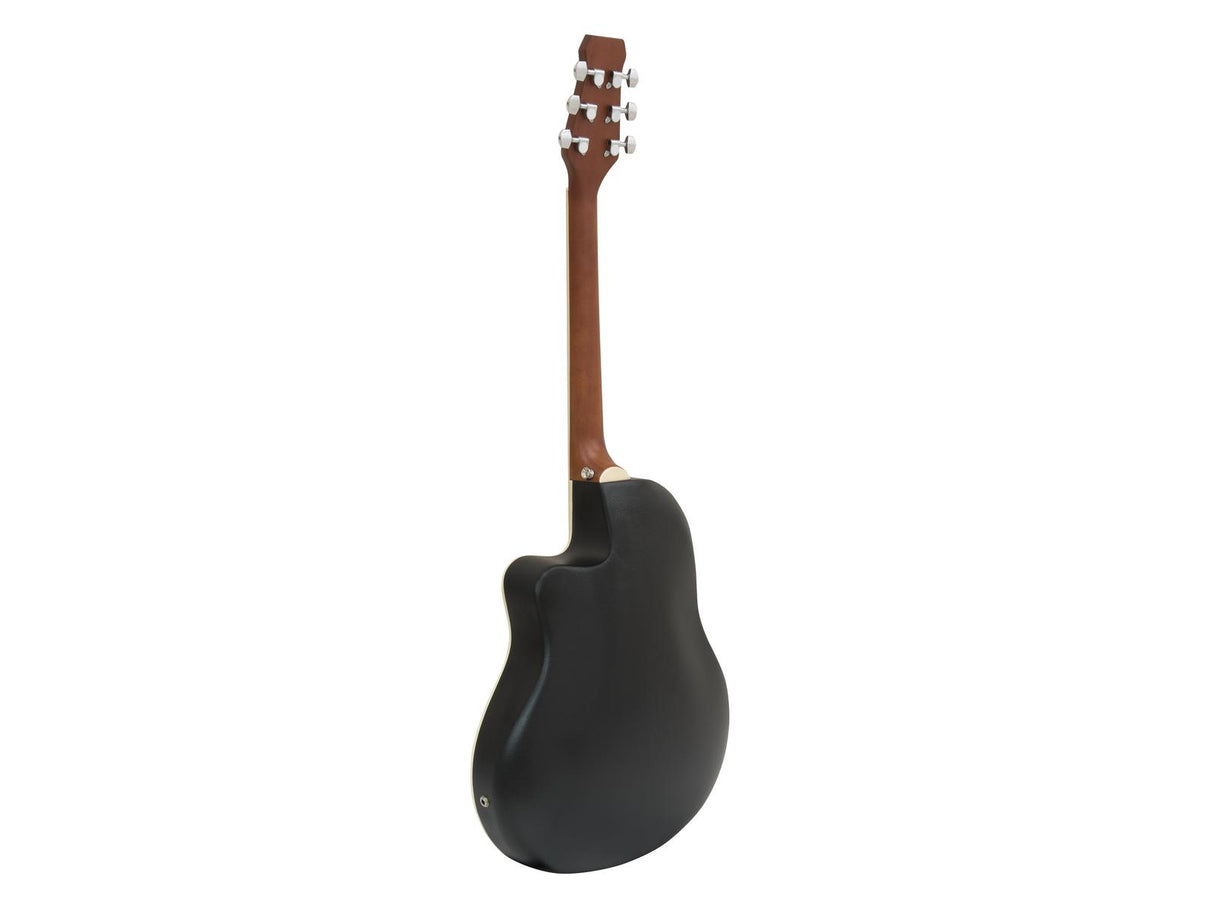DiMavery RB-300 Roundback Guitar - Black