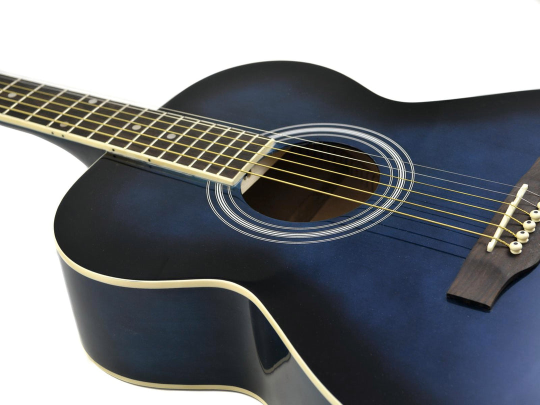 DiMavery AW-303 Guitarra Western (Azul burst)