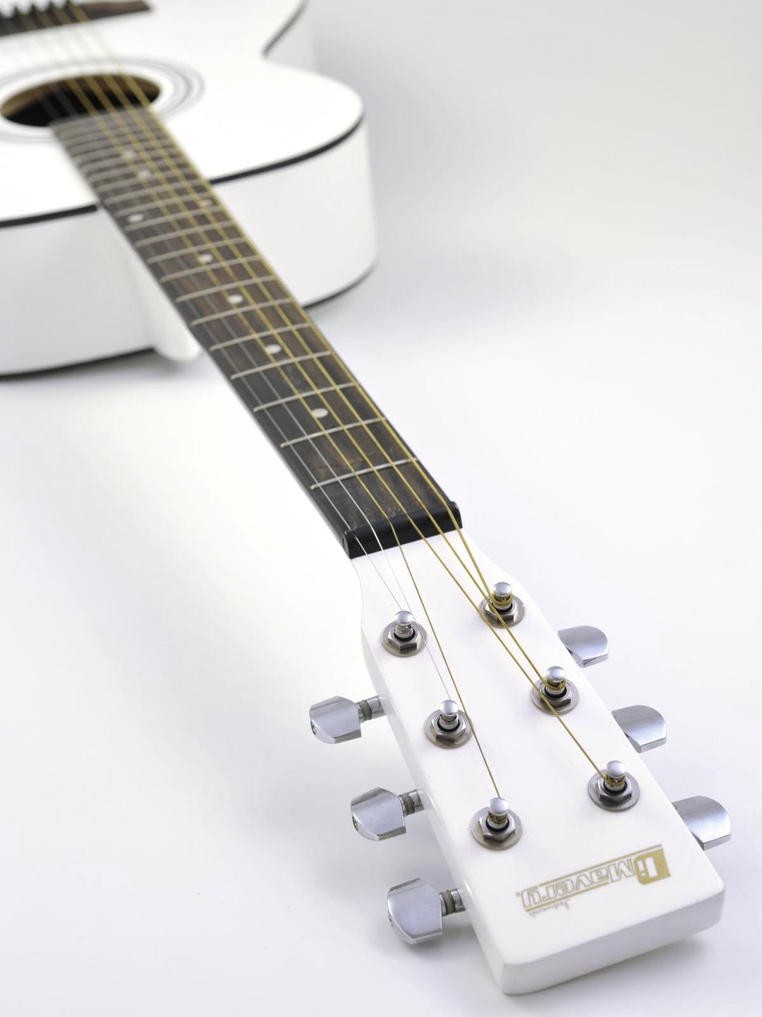 DiMavery AW-303 Guitarra Western (Blanca)