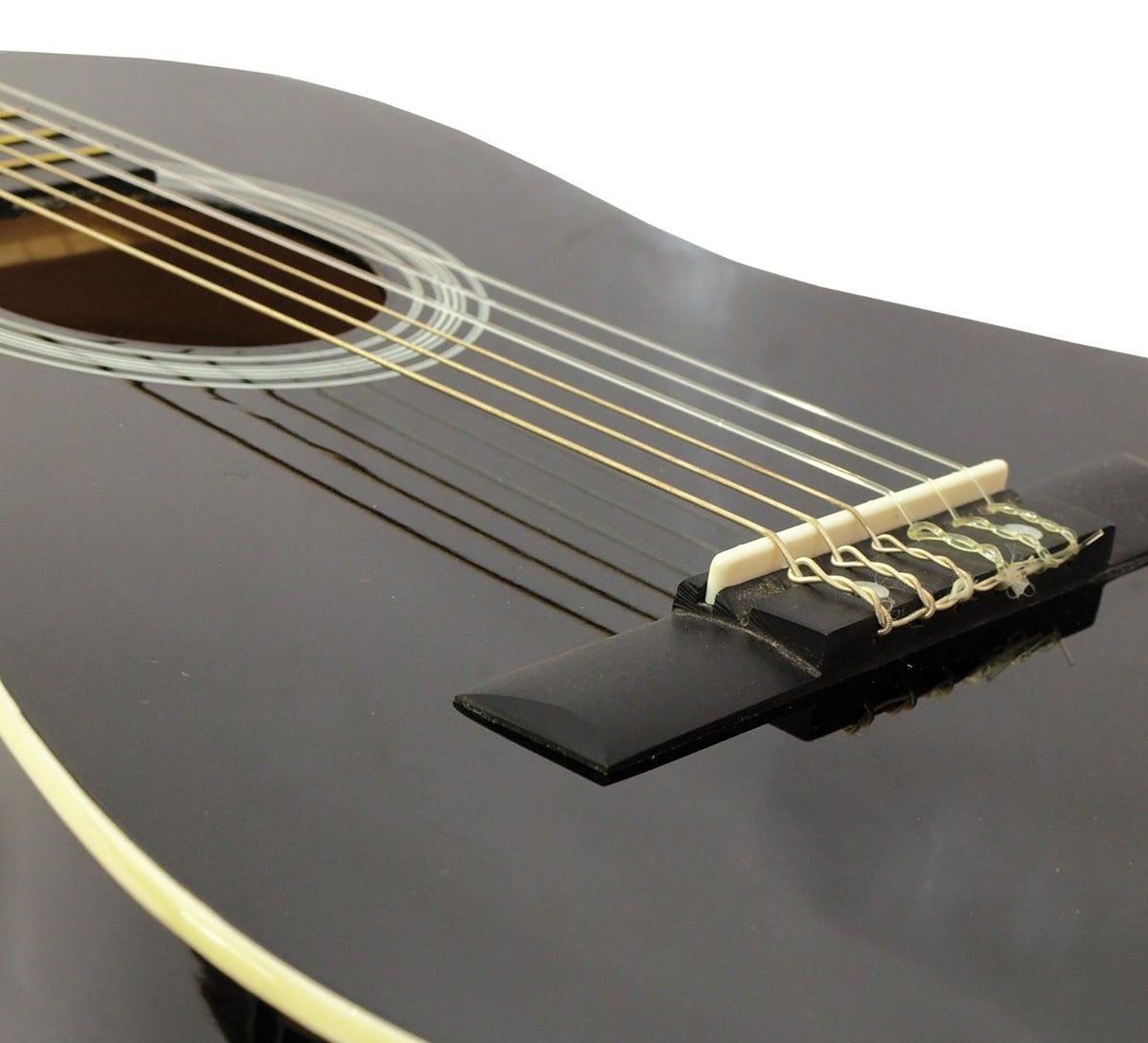 DiMavery AC-303 Classical Spanish Guitar 1/2 (Black)
