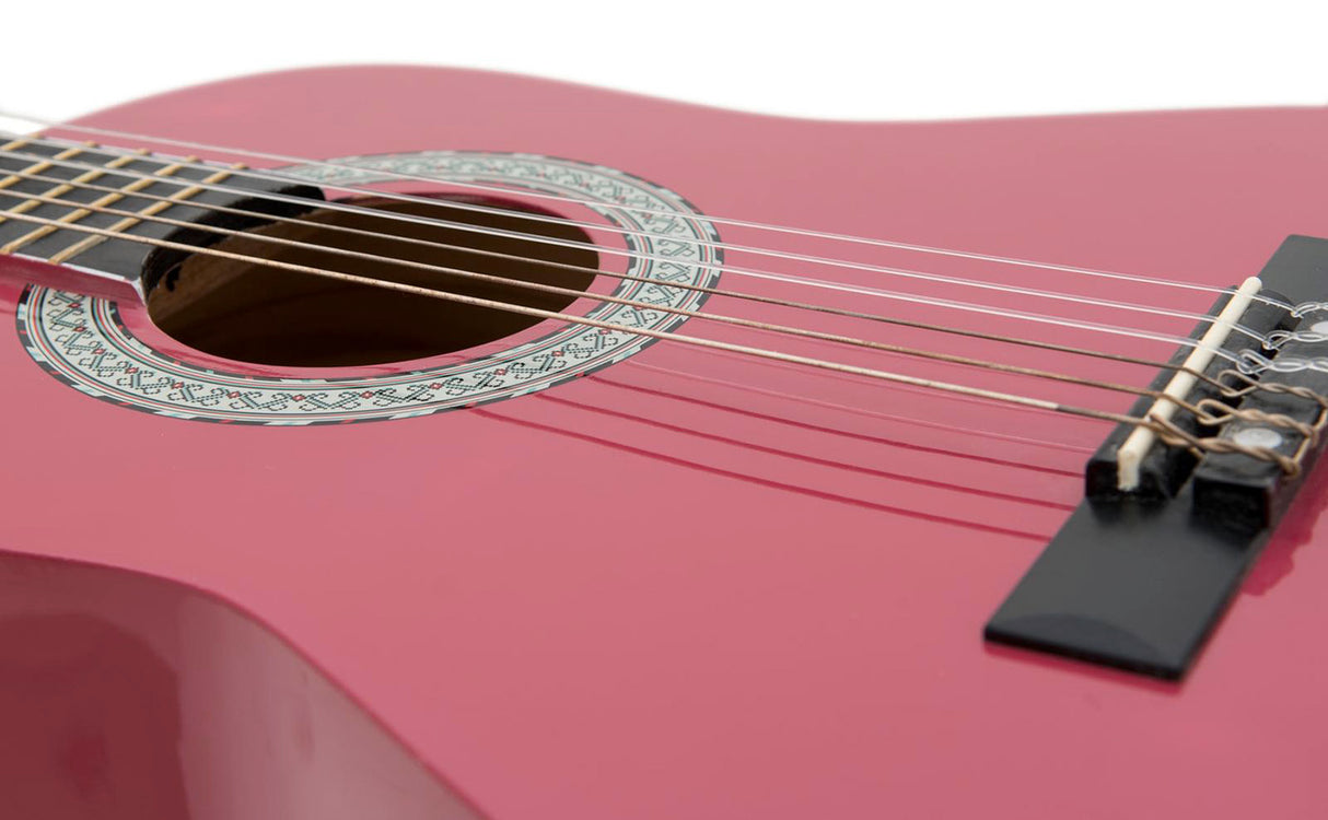 DiMavery AC-303 Guitarra clásica española 1/2 (Rosa)