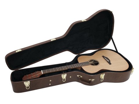DiMavery Estuche rígido para guitarra Western, Marrón