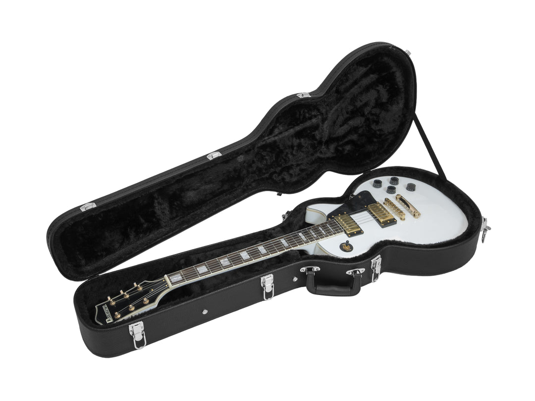 DiMavery Estuche rígido para guitarra eléctrica LP, Negro