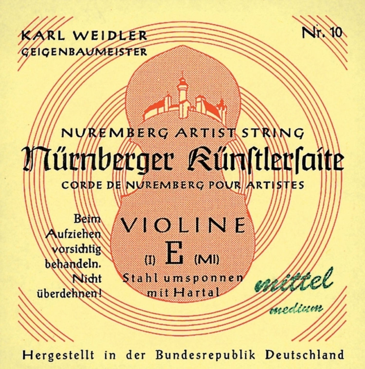 Nürnberger Violin strings Kuenstler strand core - 1/16 (16)